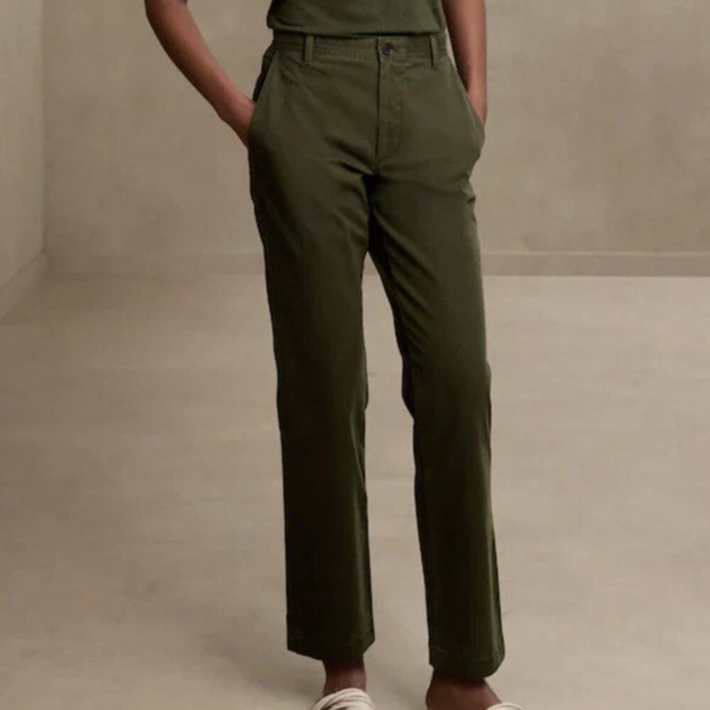 Banana Republic Factory High-Rise Authentic Chino Size 16 Olive Green